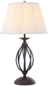 Elstead Lighting Artisan Tischleuchte E27 Schwarz Elfenbein