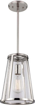 Elstead Lighting Harrow Hängeleuchte E27 31cm Poliertes Nickel
