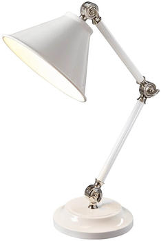 Elstead Lighting Provence Element Tischleuchte E27 Weiß/Nickel poliert