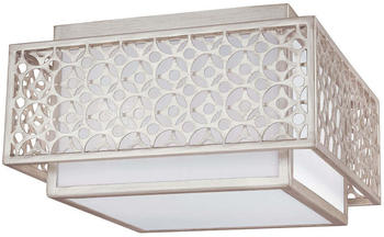 Elstead Lighting Kenney Deckenleuchte E27 2-fach Sonnenaufgang Silber