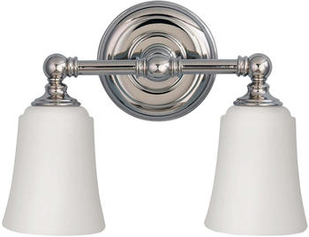 Elstead Lighting Huguenot Lake LED Wandleuchte G9 2-fach Poliertes Chrom IP44