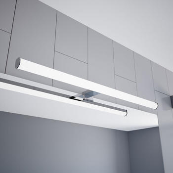Kalb Material für Möbel LED Spiegelleuchte 600mm Aufbauleuchte 230V Badezimmer Leuchte verchromt, Auswahl:600mm - Neutralweiss