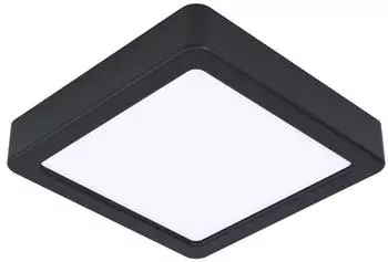 Eglo FUEVA 5 LED Aufbauleuchte schwarz eckig 160mm 1350lm 4000K