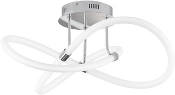 Wofi Deckenlampe Deckenleuchte Schlafzimmerleuchte LED 3 Stufen Dimmer chorm wei&szlig;
