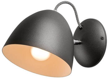 Bioledex Wandleuchte Retro-Vintage 24cm E27 graphit-anthrazit Metall