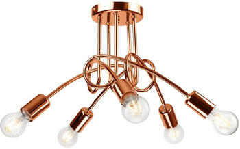 Bioledex Design Deckenleuchte 5x E27 Kupfer Metall