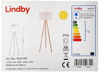 Stehlampe 'charlia' Aus Textil F&uuml;r Wohnzimmer & Esszimmer Von Lindby