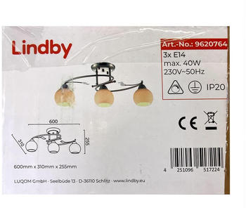 Lindby Strahler SVEAN 3xE14/40W/230V