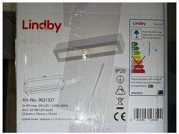 Lindby LED Wandleuchte TJADA 2xG9/3W/230V