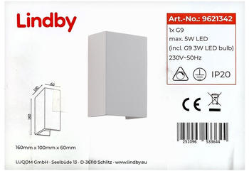 Lindby Wandleuchte COLJA 1xG9/5W/230V