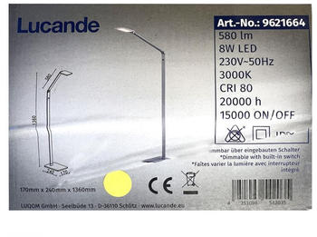 Lucande Dimmbare LED-Tischlampe RESI LED/8W/230V