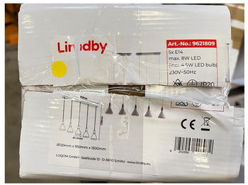 Lindby Hängeleuchte an Schnur ARINA 5xE14/4,5W/230V