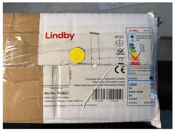 Lindby Dimmbare LED-Hängeleuchte an Schnur SLADJA LED/24W/230V