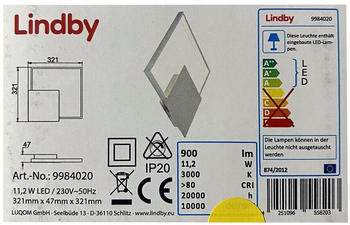 Lindby LED-Wandbeleuchtung ANAYS LED/11,2W/230V