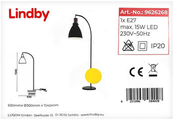 Lindby Stehleuchte TREBALE 1xE27/15W/230V