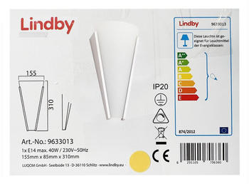 Lindby Wandleuchte MAGNUS 1xE14/40W/230V