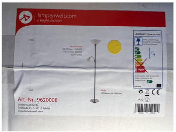 Lindby Tischlampe ELAINA 1xE27/11W/230V + 1xE14/4,5W/230V