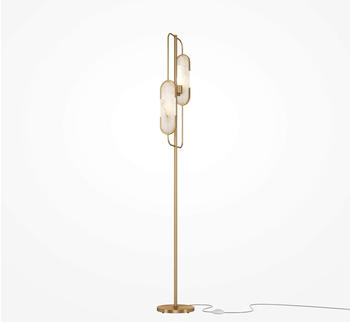 Maytoni Marmo Stehleuchte, Stehlampe 2x G9 Gold-Farbe