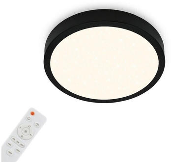 Briloner CCT LED Aufbauleuchte Ø 28 cm, LED-Platine, 18 W, 2000 lm, schwarz