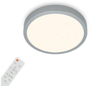 Briloner CCT LED Aufbauleuchte Ø 28 cm, LED-Platine, 18 W, 2000 lm, silber