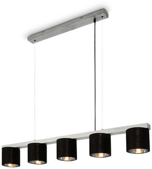 Briloner Pendelleuchte, 136 cm, exkl. 5x E14, antik-silber