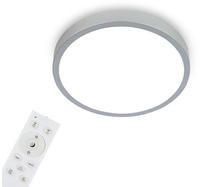 Briloner - Di-ka Led Aufbauleuchte Runa Rgbw Silber &Oslash; 38cm Led Aufbauleuchte