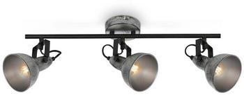 Briloner Spotleuchte Ø 10 cm 3xexkl. E14 max. 40W antik-silber