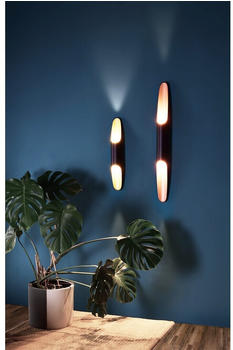 Deko-Light LED Wandleuchte APODIS 500, Höhe 50cm, 9W 3000K 350lm 40°, dimmbar, Gold