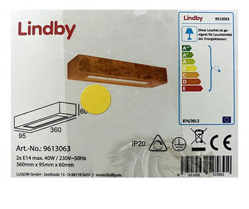 Lindby Wandleuchte EMINA 2xE14/40W/230V