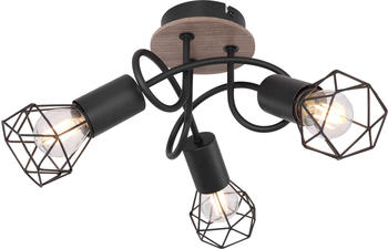 Globo Deckenlampe Xara schwarz (54802S3DH)