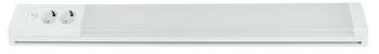 REV-Ritter PENTA Lichtleiste, Steckdosen Unterschrank Küche, LED Unterbauleuchte mit 2 Steckdosen und Schalter, 15W, 76 cm, weiss
