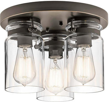 Elstead Lighting KL-BRINLEY-F-OZ Deckenleuchte BRINLEY 3xE27/60W/230V anthrazit