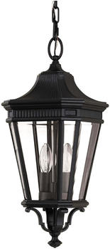 Elstead Lighting Feiss Auβen-Deckenleuchte COTSWOLD LANE 2xE14/60W/230V schwarz