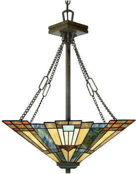 Elstead Lighting Inglenook Hängeleuchte E27 3-fach 65cm Valiant Bronze