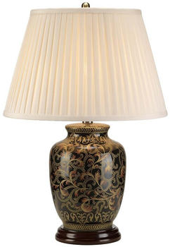 Elstead Lighting Morris Tischleuchte E27 59cm Gold und Schwarz Creme, Made in UK