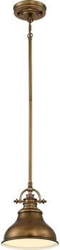 Elstead Lighting Emery Hängeleuchte E27 22cm Verwittertes Messing