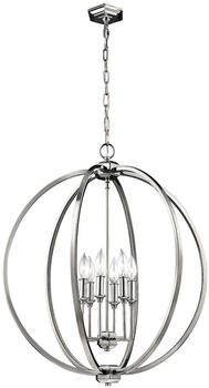 Elstead Lighting Corinne Hängeleuchte E14 6-fach Poliertes Nickel