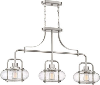Elstead Lighting Trilogy H&auml;ngeleuchte E27 3-fach Nickel geb&uuml;rstet