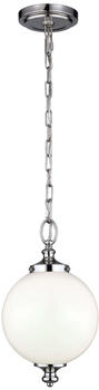 Elstead Lighting Parkman Hängeleuchte E27 38cm Poliertes Nickel