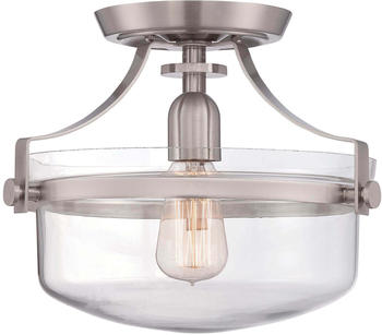 Elstead Lighting Penn Station Deckenleuchte E27 Nickel gebürstet