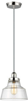 Elstead Lighting Baskin Hängeleuchte E27 26cm Poliertes Nickel