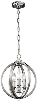 Elstead Lighting Corinne Hängeleuchte E14 3-fach 36cm Poliertes Nickel