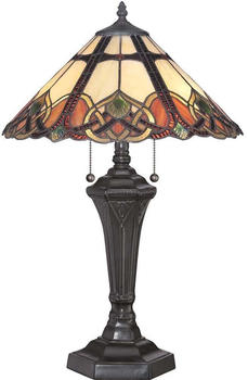 Elstead Lighting Cambridge Tischleuchte E27 2-fach Vintage-Bronze