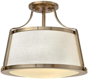 Elstead Lighting Charlotte Deckenleuchte E27 3-fach Gebürstetes Karamell