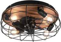 REALITY Leuchten Deckenleuchte "Trondheim Deckenventilator" E27 1 Stk....