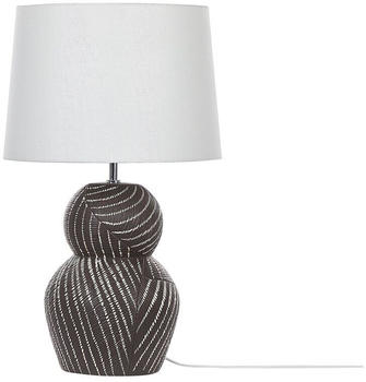 Beliani Tischlampe Guapore weiß