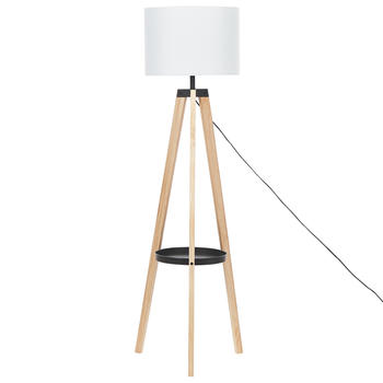 Beliani Stehlampe Bluff (149 cm) Braun/Schwarz/weiß