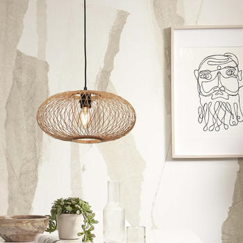Good&Mojo Pendelleuchte Cango in Natur E27 braun
