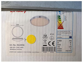 Lindby LED-Deckenleuchte EMELIE LED/18W/230V