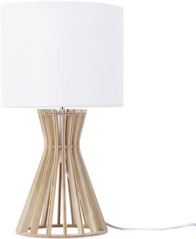 Beliani Tischlampe Carrion weiß